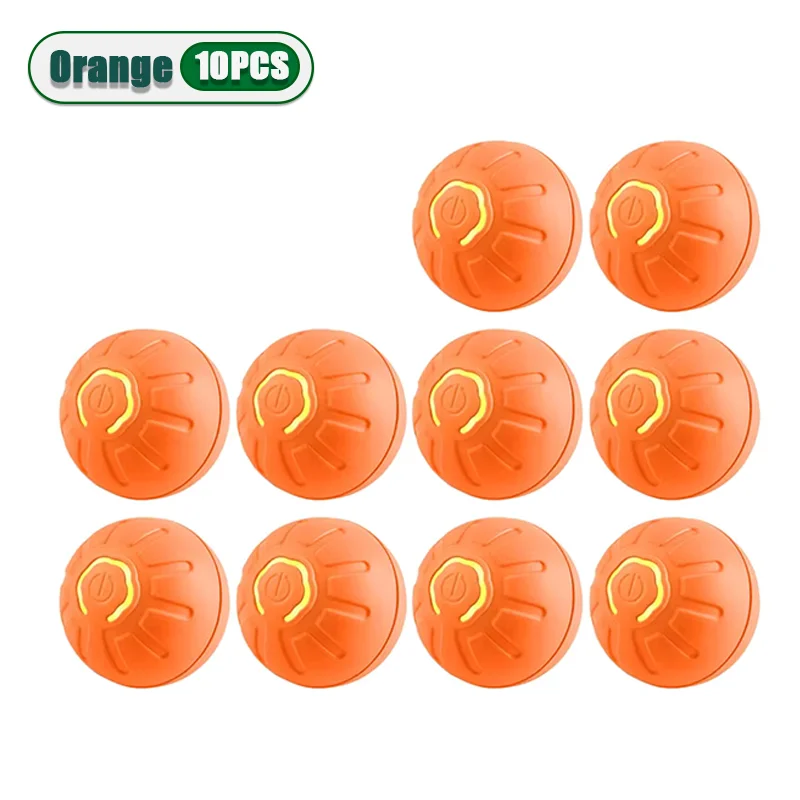 1-10PC Smart Interactive Dog Toy Ball USB Electronic Bouncing Ball Automatic Moving Pet Toy for Puppies Indoor Training Supplies