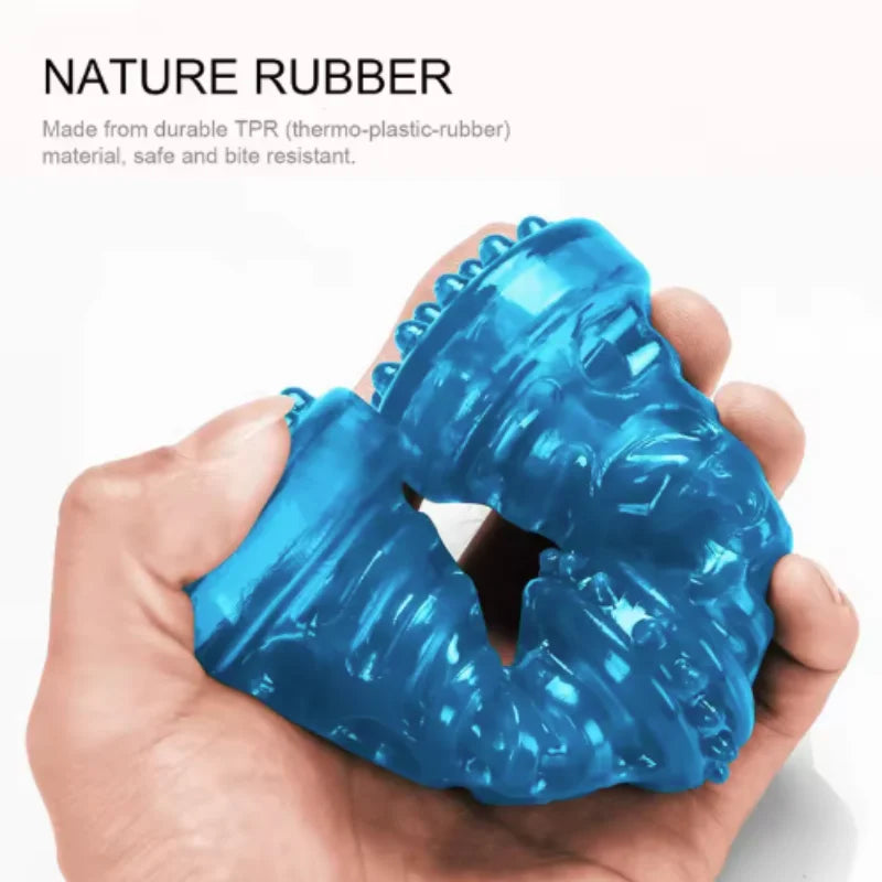 Resistant Bite Resistant Pet Toy Toothbrush Bone Sturdy Dog Toy Interactive Puppy Game Toy Dog Bone Rubber Puppy Chew Toy Dog