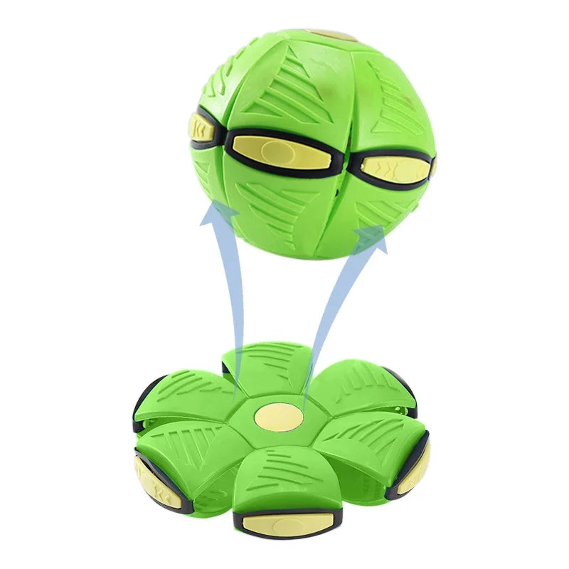 Dog Toy Ball Outdoor Flying Saucer Ball Squishing Bounce Ball Dog Interactive Ball Magic Flying Saucer Ball