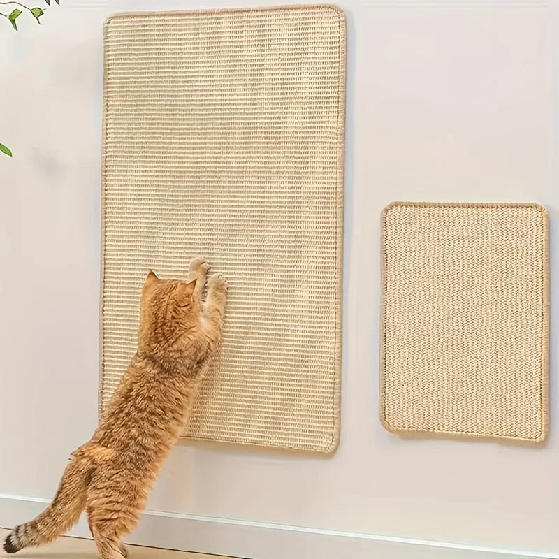 A sturdy and thick cat scratch board - free of clutter, designed for sofa safety, used for exercise and relaxation