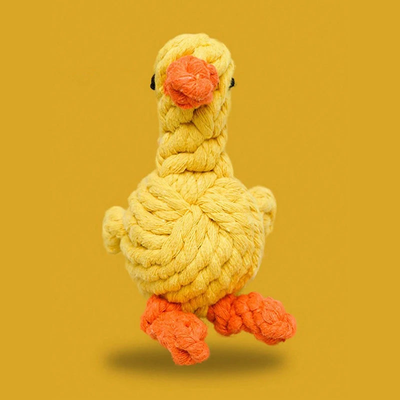 Hot rope knot grinding teeth resistant hand-woven animal cotton rope small and medium-sized dog pet dog toys