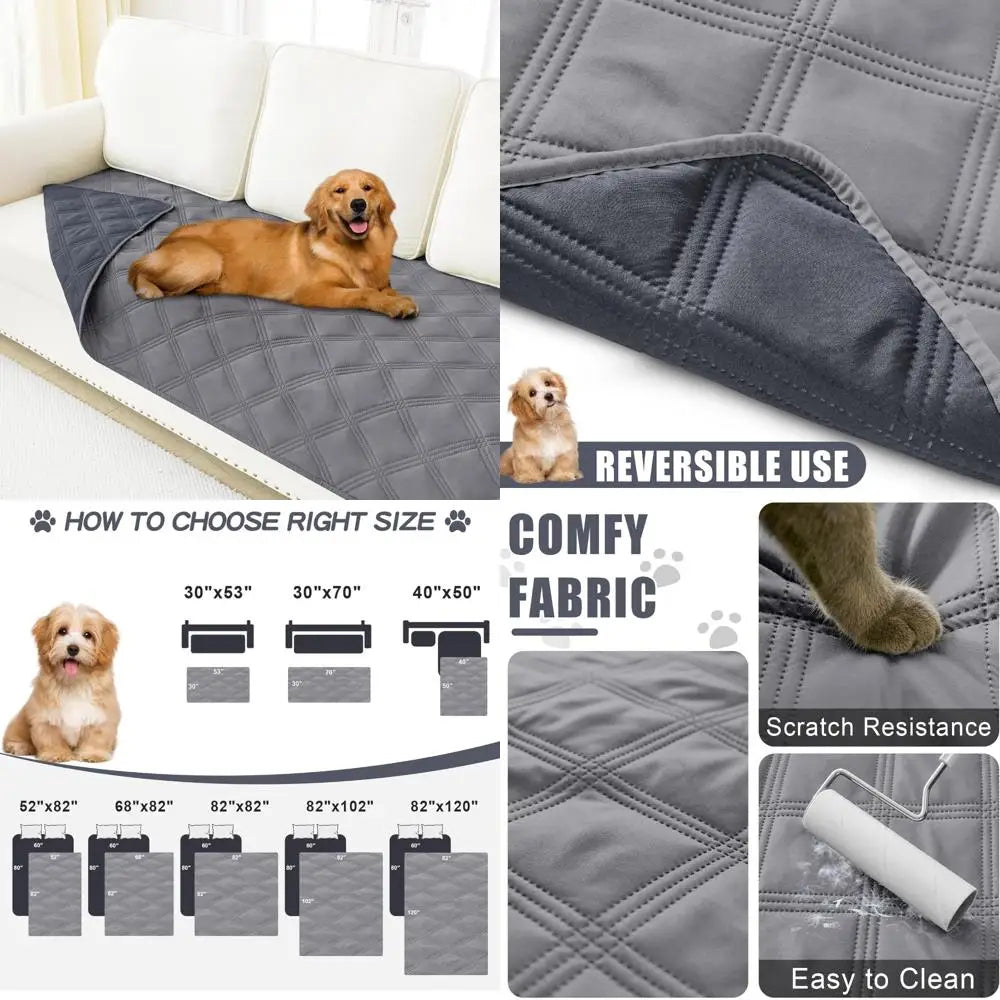 Waterproof Dog Bed Cover Blanket 30x70, Soft Reversible Pet Blanket, Washable Leakproof Cats Dogs Couch Cover for Sofa, Couch,