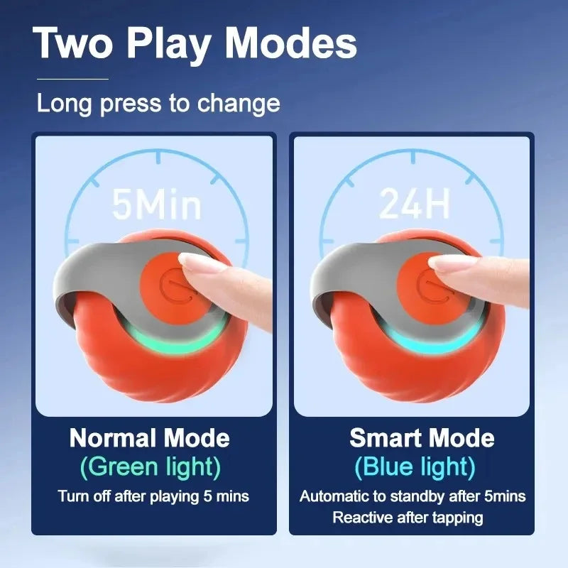 Automatic Cat Toys Ball Smart Cat Toys Two Speed Adjustment Speedy Tail Cat Toy with Replacement Tail Cat Interactive Ball Toys