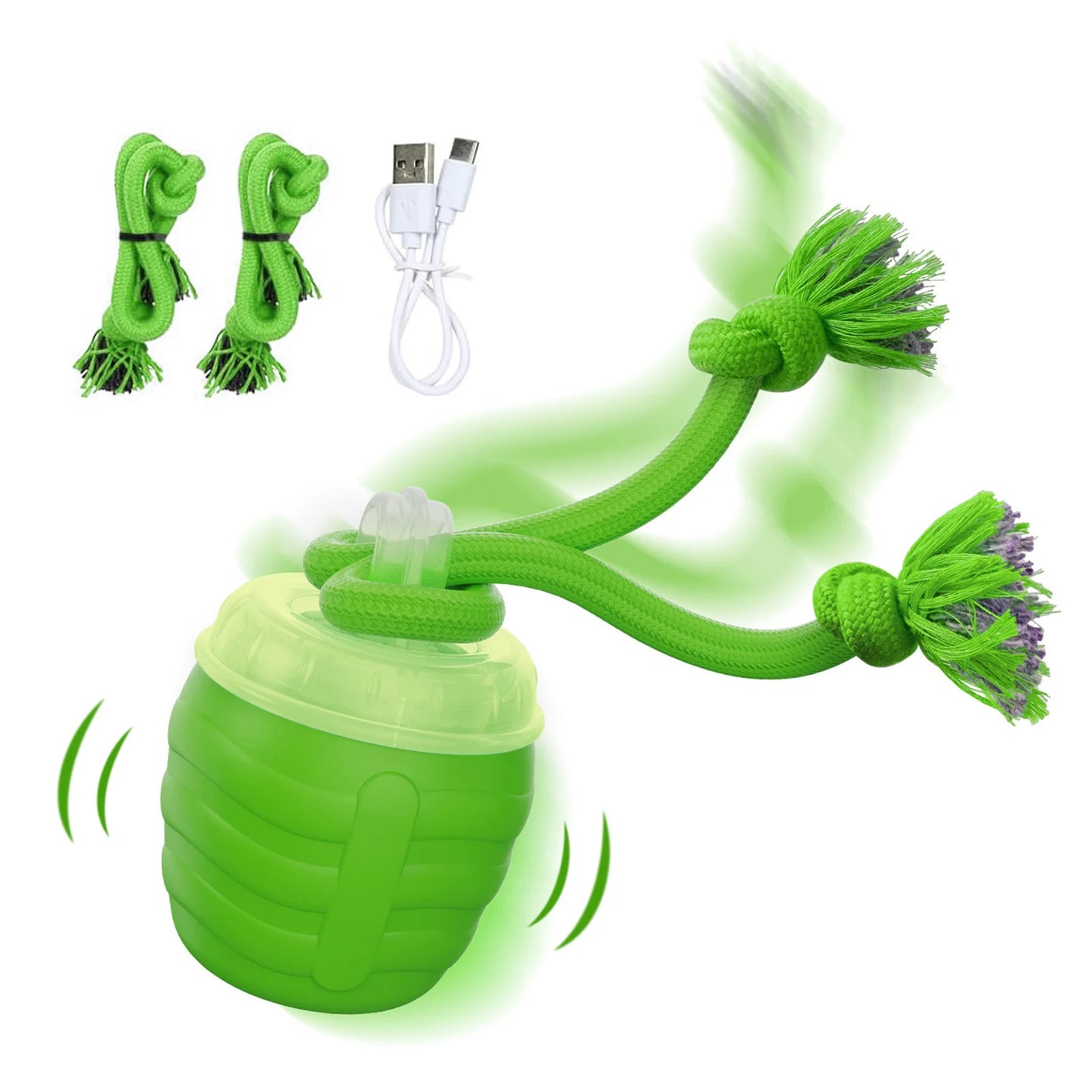 Interactive Dog Toys Ball for Boredom Active Rolling Ball with Tail for Dogs Indoor Training Toy