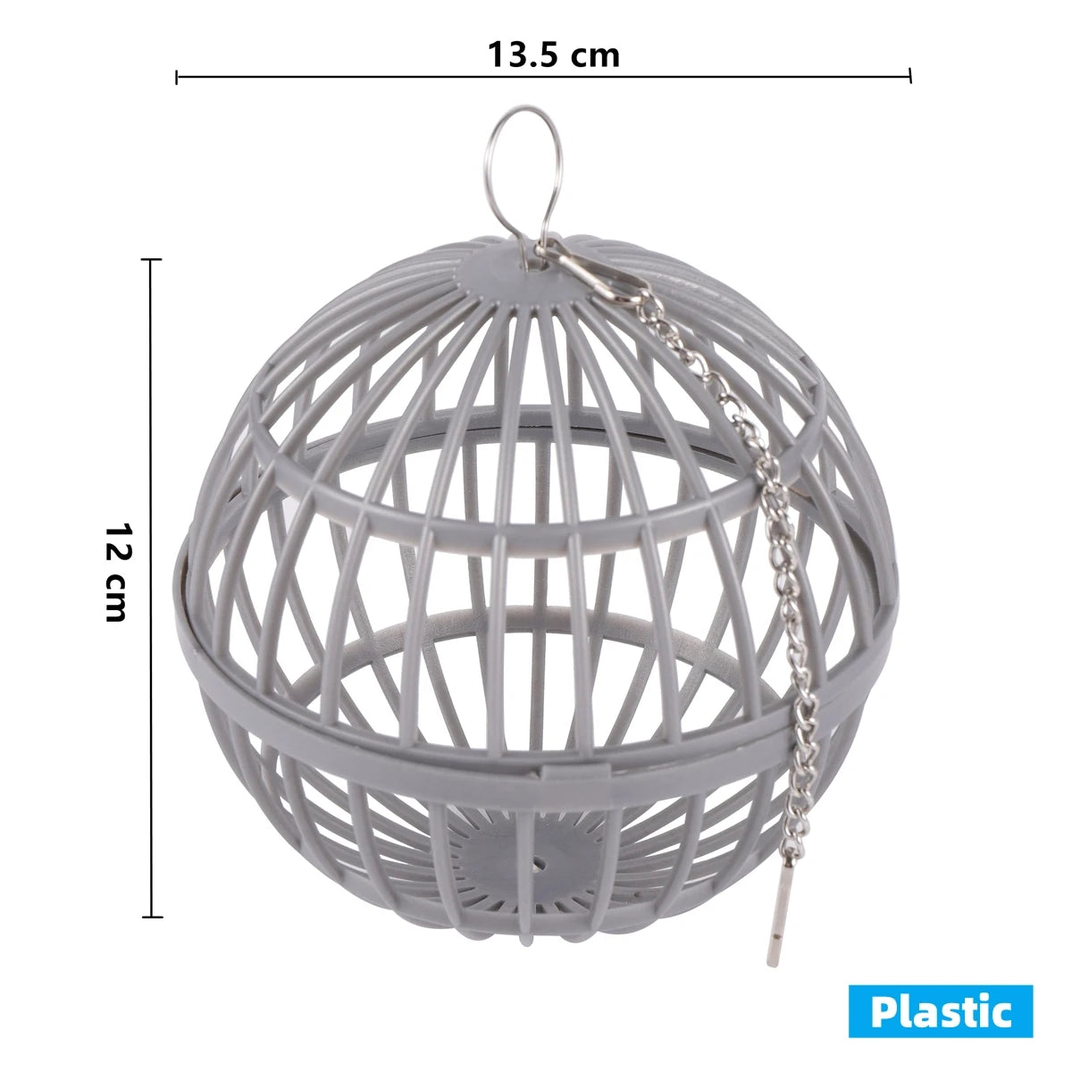 Small Pets Grass Ball Holder Stainless Steel/Plastic Rabbit Guinea Pig  Dutch Pig Grass Rack Ball Can Be Hung On a Feeding Rack