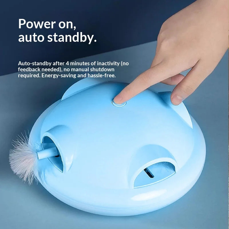 Cat Toys From Hi Boredom Artifact Automatic Teasing Cat Intelligent Turntable Electric Cat Toys.