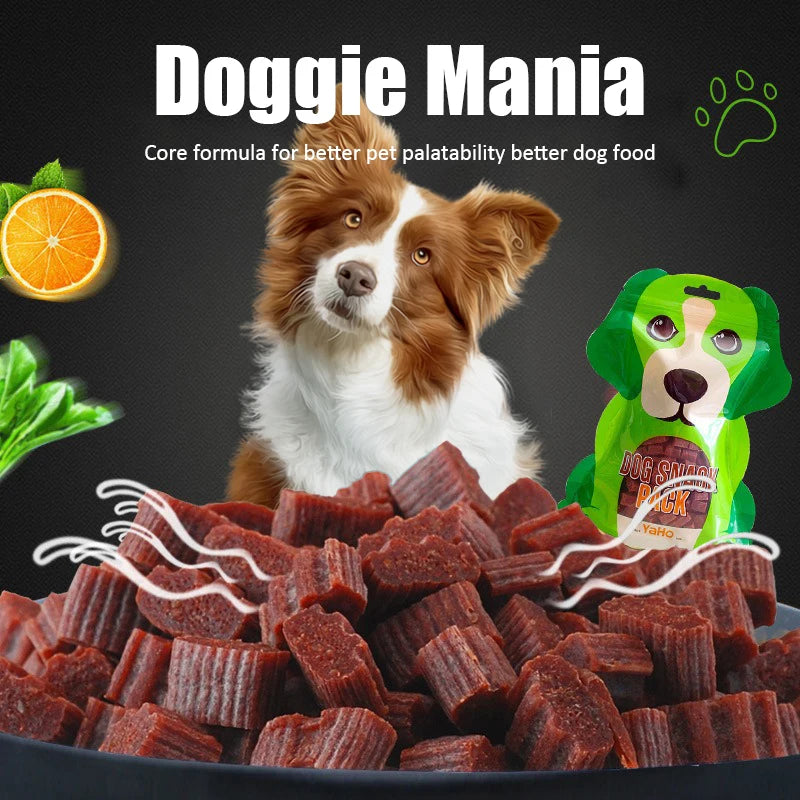 Diced Beef Particles Appetising Digestive Nutritious Delicious Chewy Training Rewards for Adult Dog Puppies Premium Beef Snack