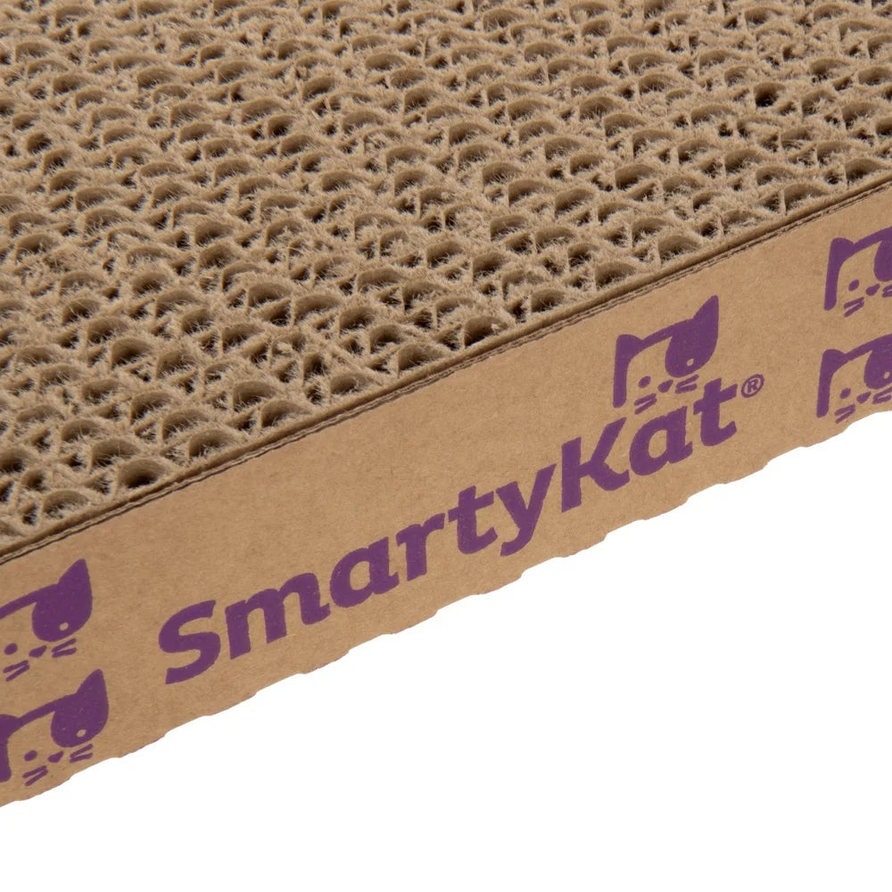 3 Pack Cat Scratching Pad Reversible Catnip Infused Corrugated Cardboard Durable Floor Scratcher Eco Friendly Cat Toy
