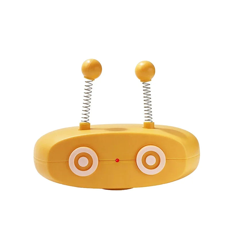 Electric Robot Cat Interactive Cat Toy Turntable Automatic Feather Teasing Stick Laser USB Charging Funny Cat Toys Pet Supplies