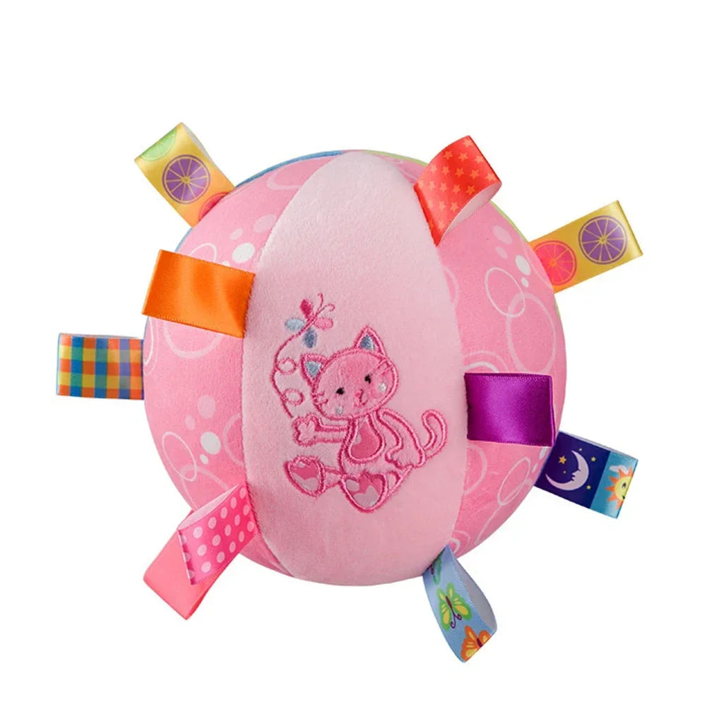 Interactive Ball Dog Toy for Aggressive Chewers Training Decompress Bite Resistant Plush Handle Dog Toys with Bells Pet Supplies