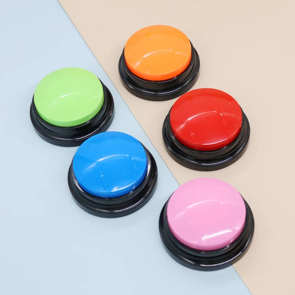 Interactive Voice Recording Pet Training Buttons Smart Communication Toy for Dogs Cats Daily Behavior Training Supplies