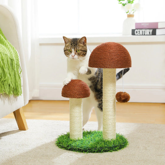 Safe Cat Scratching Post with Unique Design,Cat Accessories,Cat Scratcher,Cat Toys,Ideal for Claw Sharpening&Feline Fun,Indoor