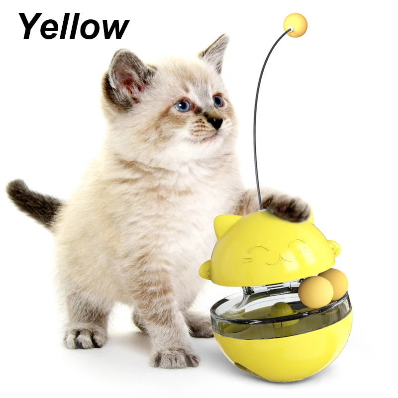 Pet Supplies Play with Food Spiller By Yourself Kitten Interactive Leaking Food Ball Cat Toy Cats Accessories Interactive
