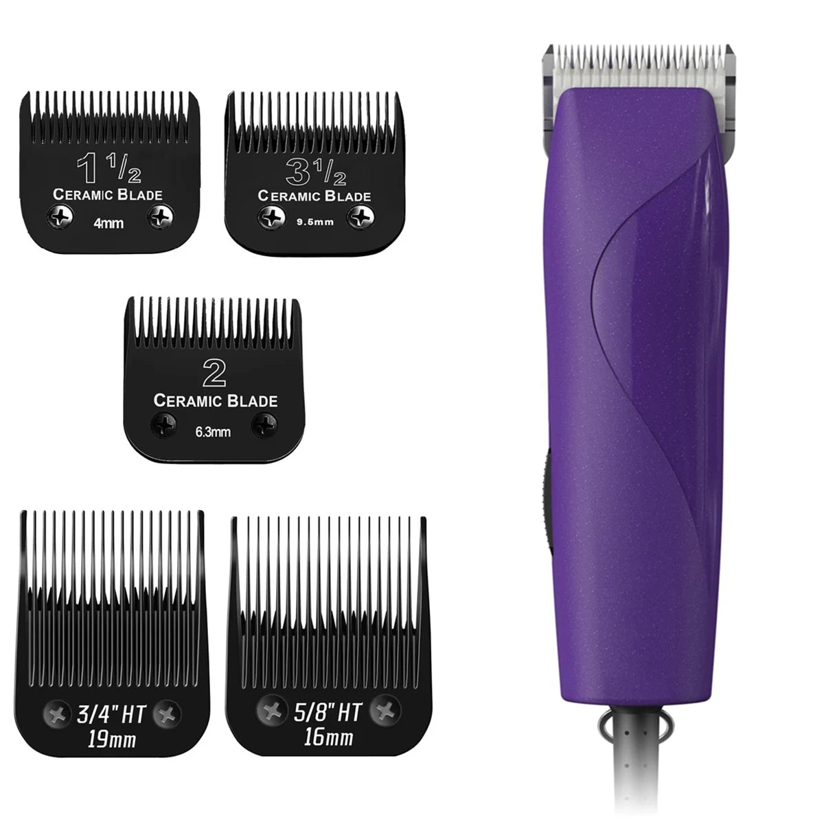 Detachable Pet Dog Grooming Ceramic Blade compatible with Andis,Oster A5,Wahl KM Series Animals Clippers