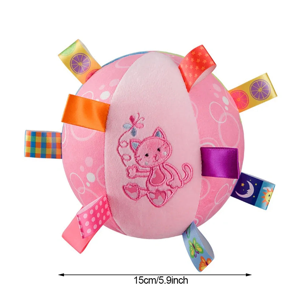 Interactive Ball Dog Toy for Aggressive Chewers Training Decompress Bite Resistant Plush Handle Dog Toys with Bells Pet Supplies