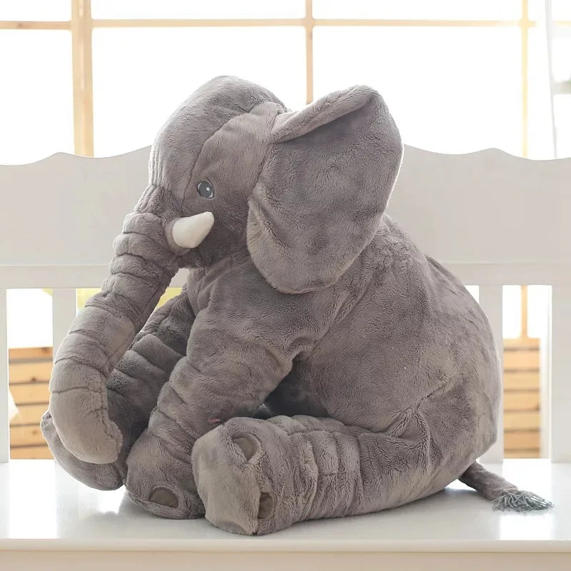 Soothing Elephant Plush Pillow Sleeping Doll Stuffed Animal Gray Elephant Soft Plush Toys