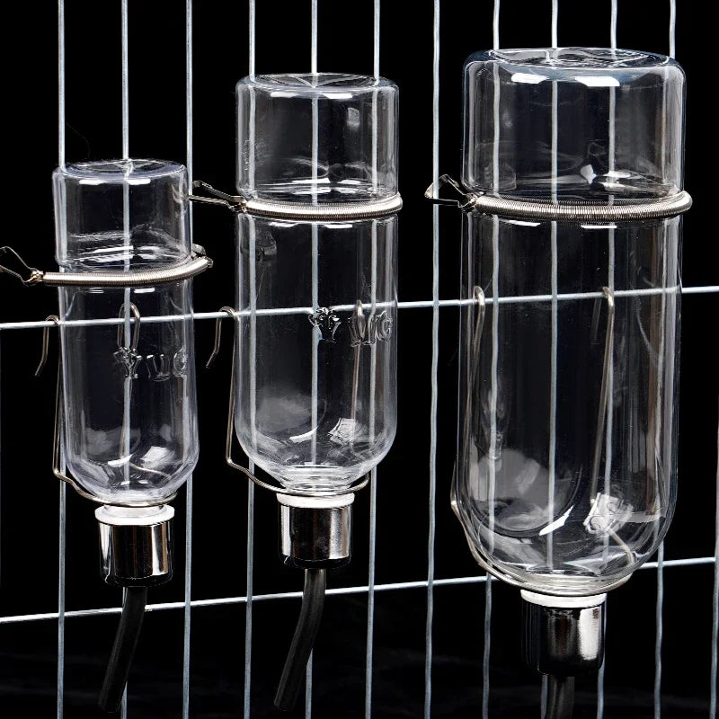 180/350/750ML Plastic Rabbit Drinking Bottle Hamster Cage Water Bottle Dispenser for Bunny Guinea Pig Squirrel Small Pet Feeder