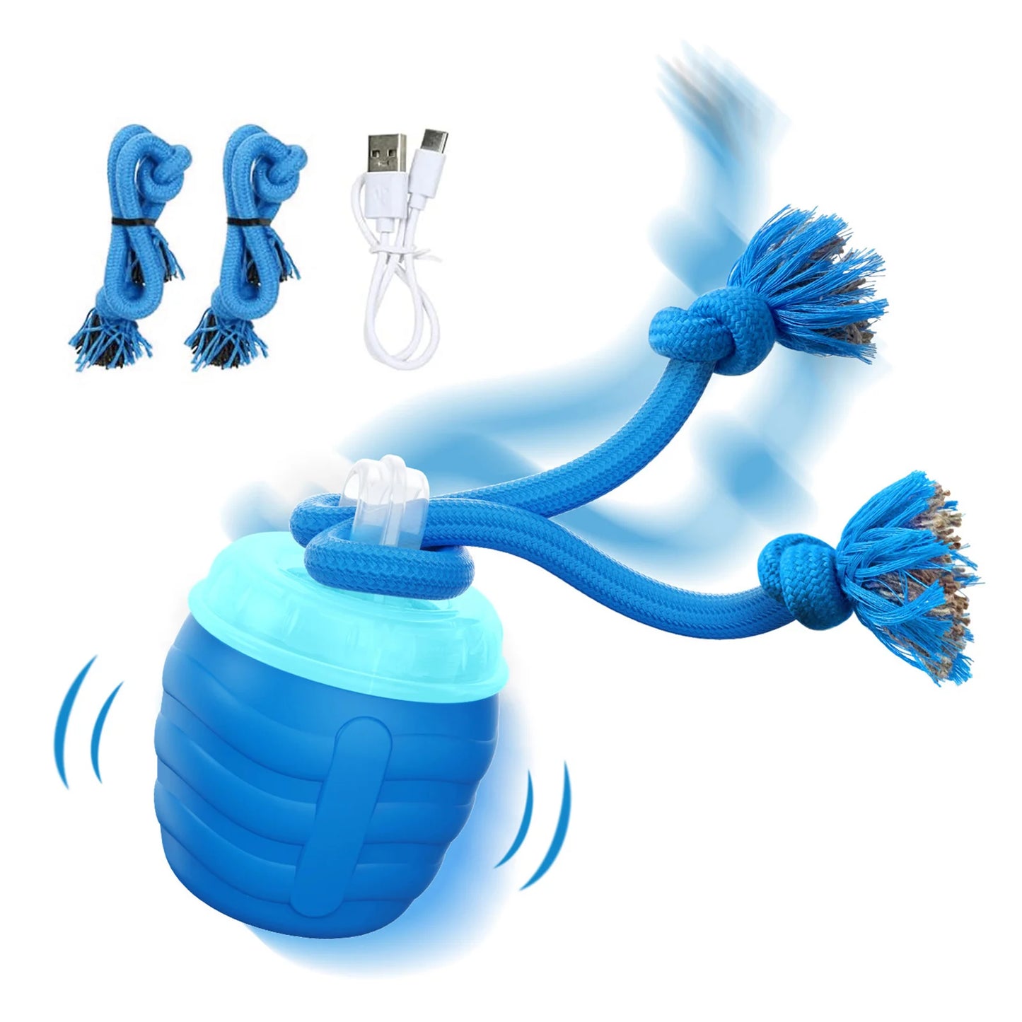 Interactive Dog Toys Ball for Boredom Active Rolling Ball with Tail for Dogs Indoor Training Toy