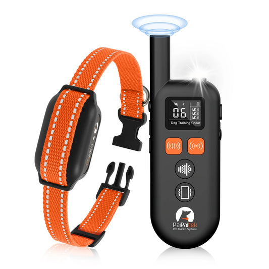Ultrasonic Dog Training Collar with Remote 3300ft, 3 Modes Vibration / Beep, No Shock Security Lock for Small Medium Large Dogs