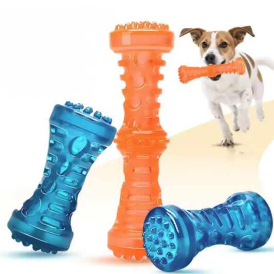 Resistant Bite Resistant Pet Toy Toothbrush Bone Sturdy Dog Toy Interactive Puppy Game Toy Dog Bone Rubber Puppy Chew Toy Dog