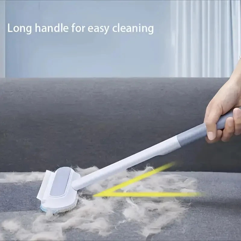 Durable Pet Grooming Brush for Dogs & Cats - Gentle Nylon Bristle Shedding Tool, Effective Hair Removal & Detangling for All Coa