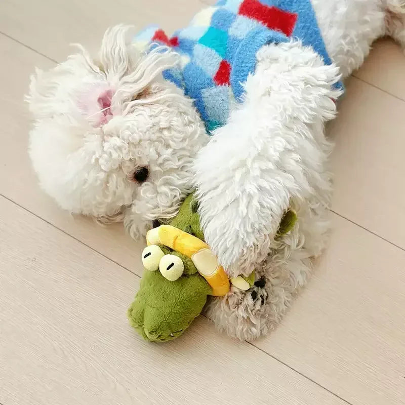 Interactive Dog Toys with Automatic Flapping Plush Squeaky Toys for Dog Durable Teething Toys Indoor Self-play Ipawspace