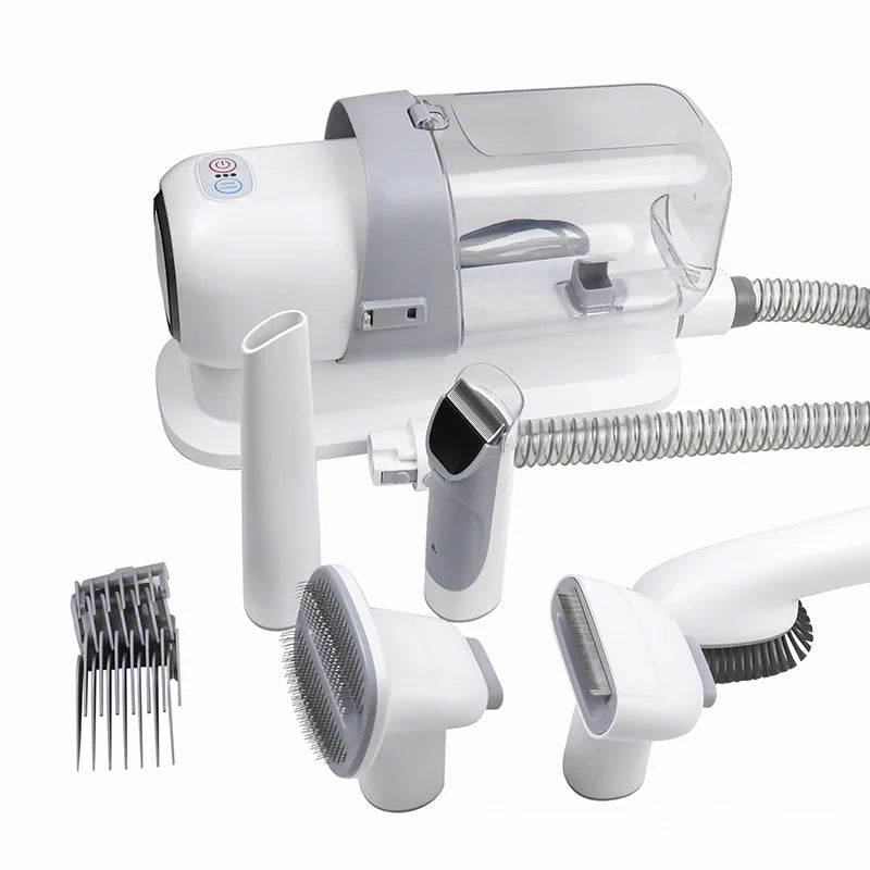 5 in 1 Powerful Suction Electric Pet Grooming Set Cat Dog Hair Brushes Trimmer Remover Cleaner Vacuum
