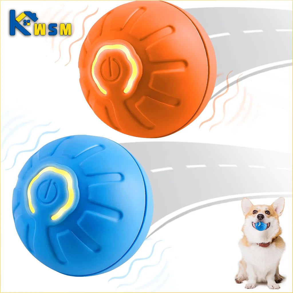 1-10PC Smart Interactive Dog Toy Ball USB Electronic Bouncing Ball Automatic Moving Pet Toy for Puppies Indoor Training Supplies