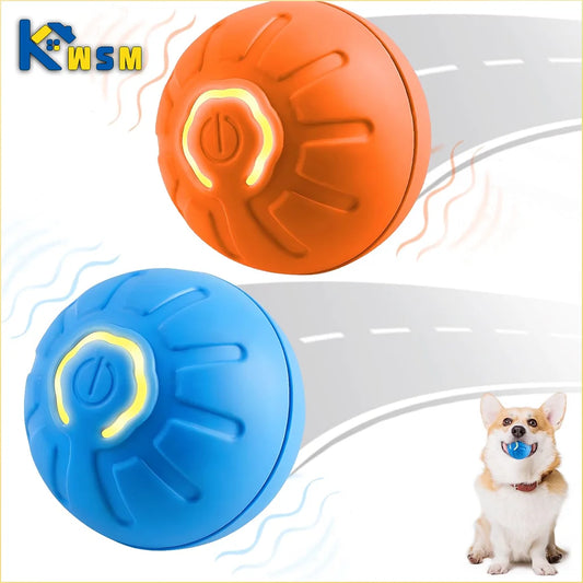 1-10PC Smart Interactive Dog Toy Ball USB Electronic Bouncing Ball Automatic Moving Pet Toy for Puppies Indoor Training Supplies