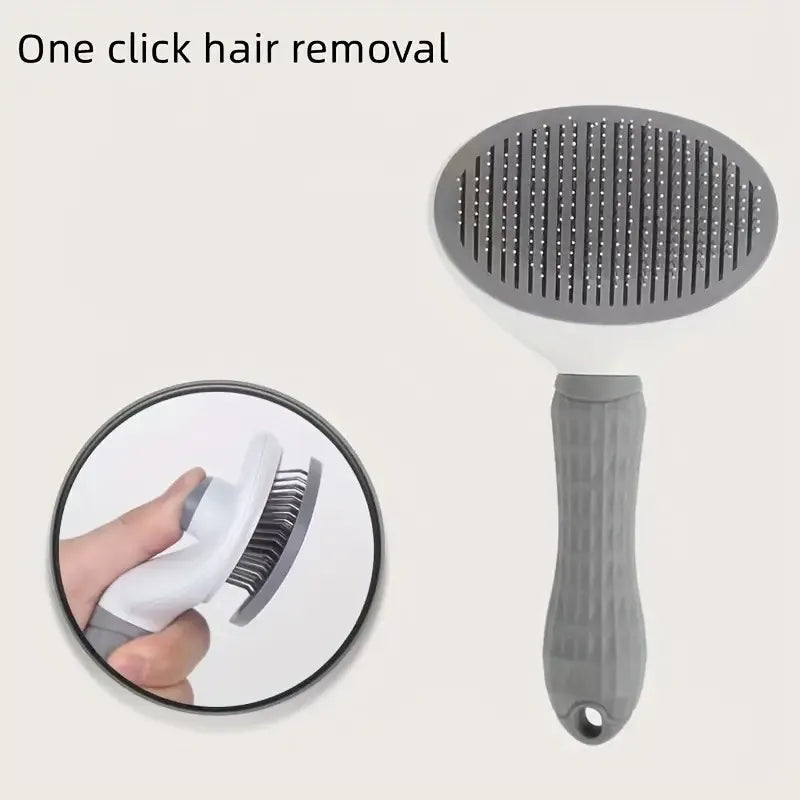 1pc Pet Hair Remover Comb - Cat & Dog Grooming Tool for Shedding, Cleaning & Detangling - Effortless Fur Removal for Cats & Dogs