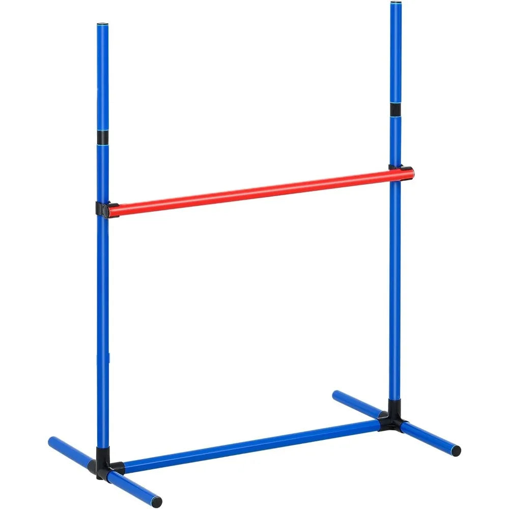 Dog Agility Course Backyard Set, 13pcs Agility Training Equipment for Dogs, 2 Tunnels with Sandbags,Adjustable Hurdles,Weave Po