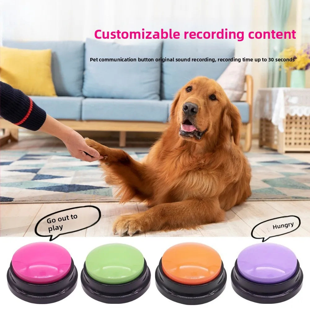 Interactive Voice Recording Pet Training Buttons Smart Communication Toy for Dogs Cats Daily Behavior Training Supplies