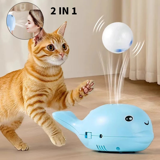 Cat Electric Toy Portable Floating Ball Cat Toys USB-powered Kitten Interactive Playing Ball Toys Cartoon Training Toy For Cat