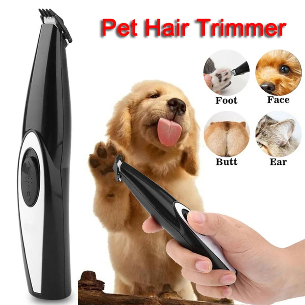USB Rechargeable Pet Hair Trimmer for Dogs Cats Pet Hair Clipper Grooming Kit Cats Pets Foot Clipper Grooming