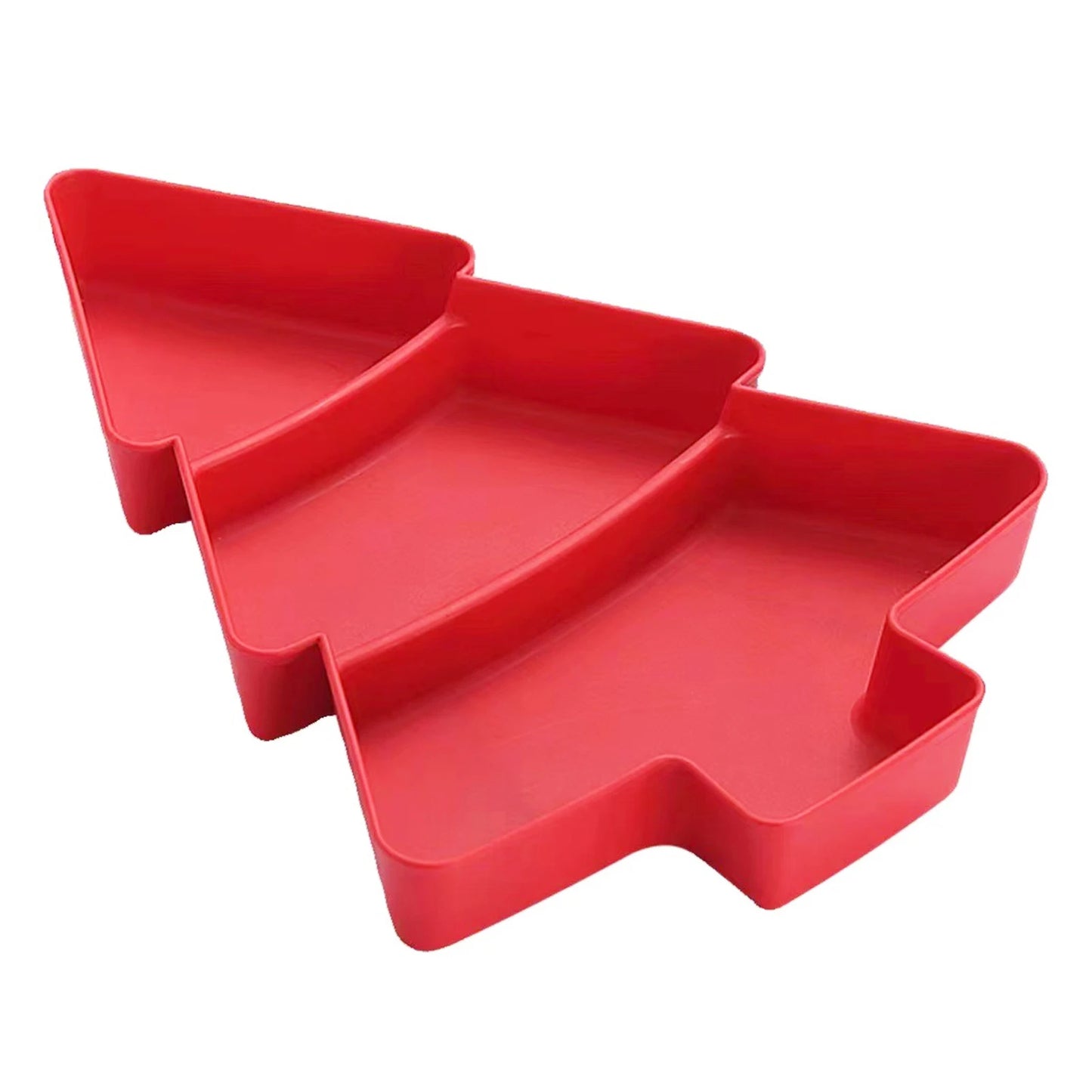 Christmas Tree Shape Fruit Plates Multi-function Dried Fruit Plate Candy Dish Serving Trays Suitable For Holiday Party Xuan-us