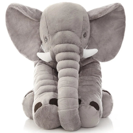 Soothing Elephant Plush Pillow Sleeping Doll Stuffed Animal Gray Elephant Soft Plush Toys