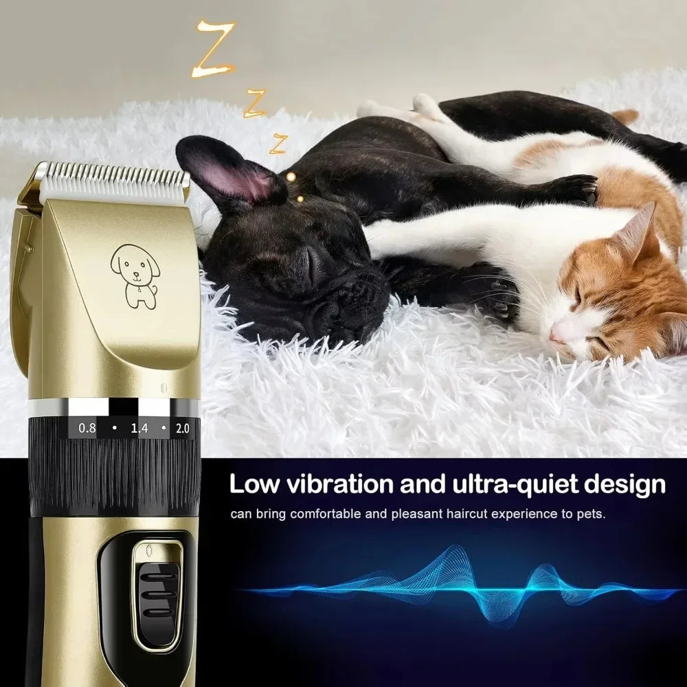 Dog Hair Clippers Grooming Pet Cat Haircut Trimmer Shaver Set Cordless Rechargeable Professional Dog Hair Trimmer New