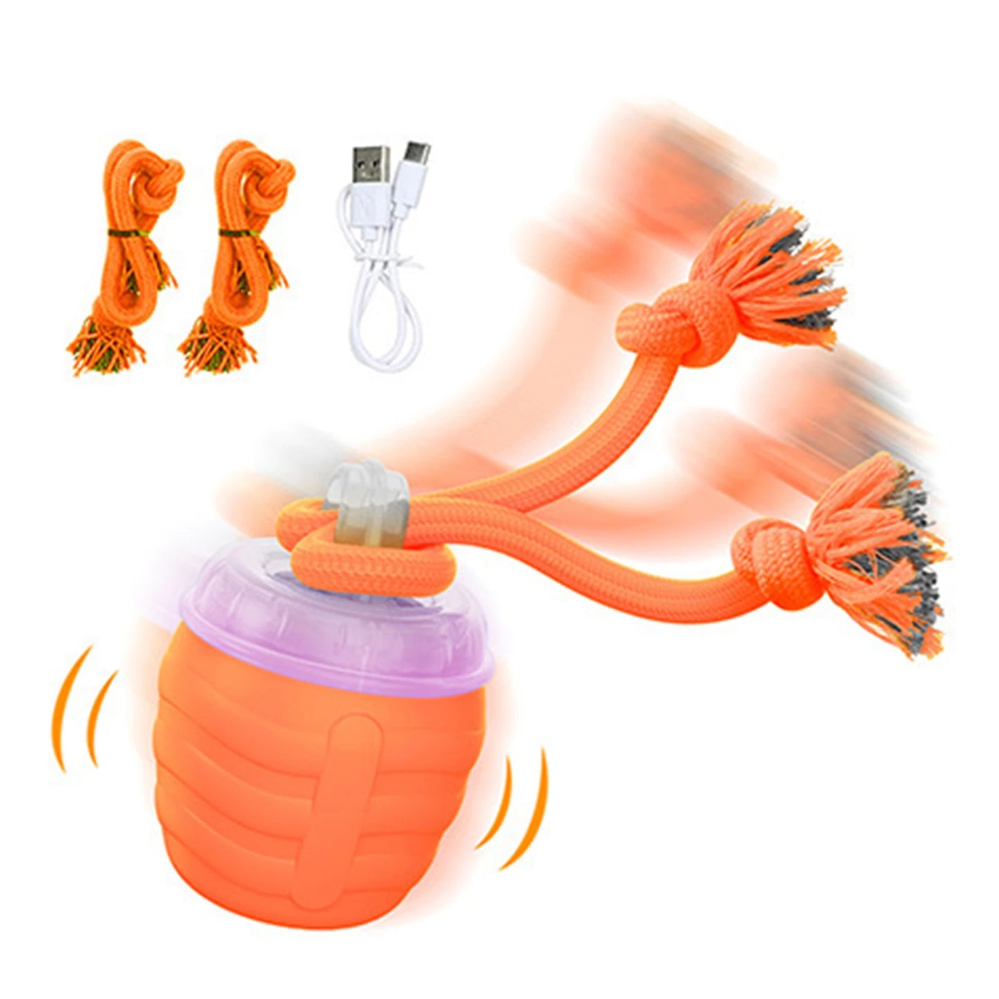 Interactive Dog Toys Ball for Boredom Active Rolling Ball with Tail for Dogs Indoor Training Toy