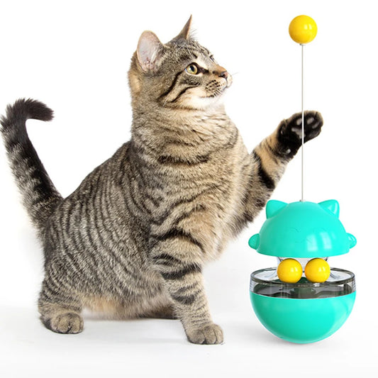 Pet Supplies Play with Food Spiller By Yourself Kitten Interactive Leaking Food Ball Cat Toy Cats Accessories Interactive