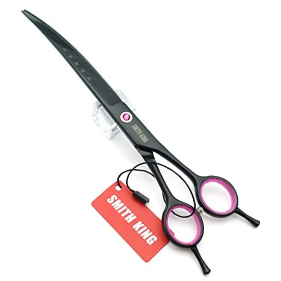 8.0 inches Professional Dog Grooming Scissors Set Straight thinning Curved chunkers 4pcs in 1 Set with Comb