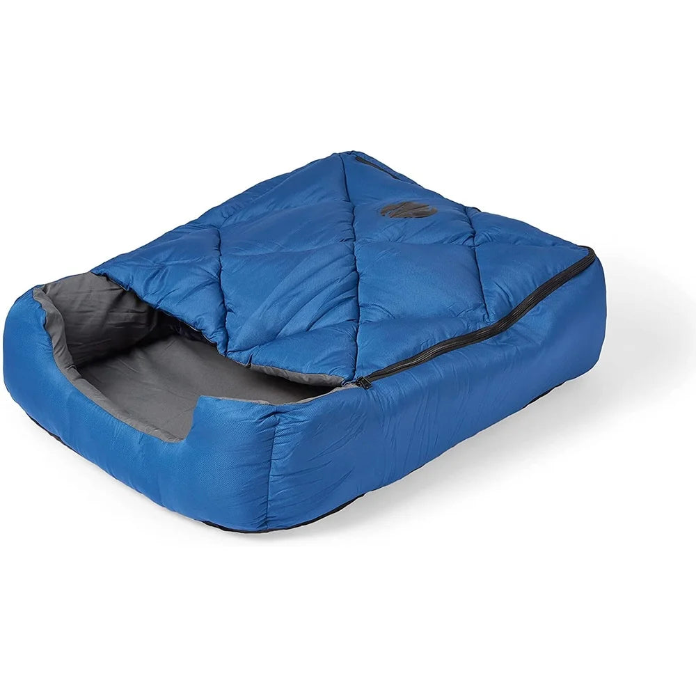 Portable Pet Sleeping Bag Lightweight Zippered Cover Travel Camping Hiking Multi-Functional Bed Mat Small Large Pets