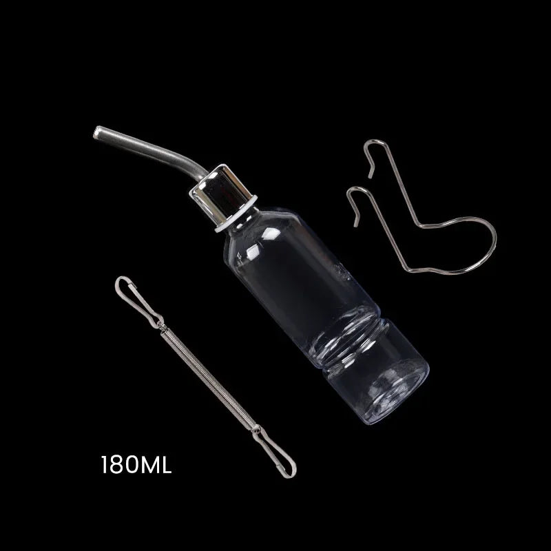 180/350/750ML Plastic Rabbit Drinking Bottle Hamster Cage Water Bottle Dispenser for Bunny Guinea Pig Squirrel Small Pet Feeder