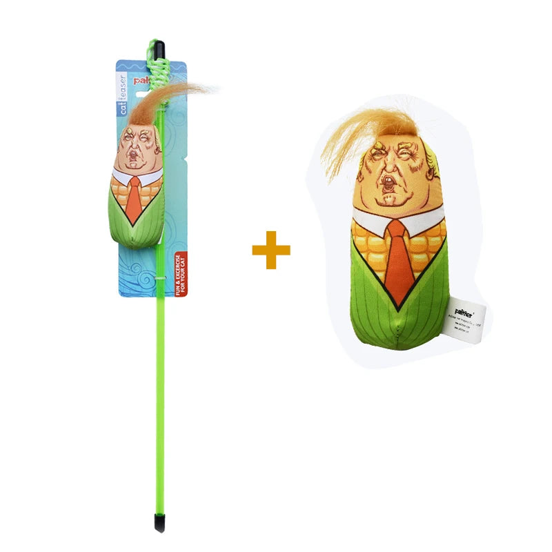 Interactive Cat Toys Feather Cat Toys Funny Design Catnip Filled Cartoon Cat Teething Chew Plush Toy Kitten Toys