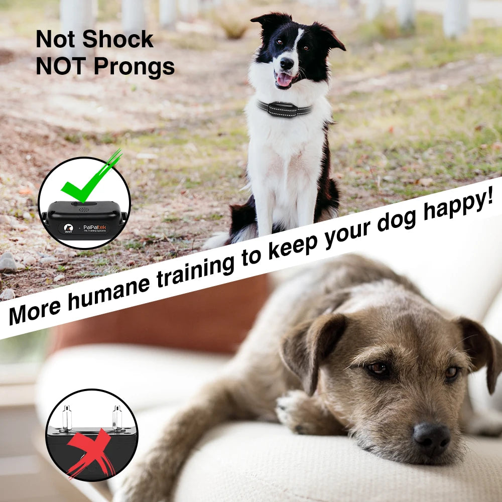 Ultrasonic Dog Training Collar with Remote 3300ft, 3 Modes Vibration / Beep, No Shock Security Lock for Small Medium Large Dogs