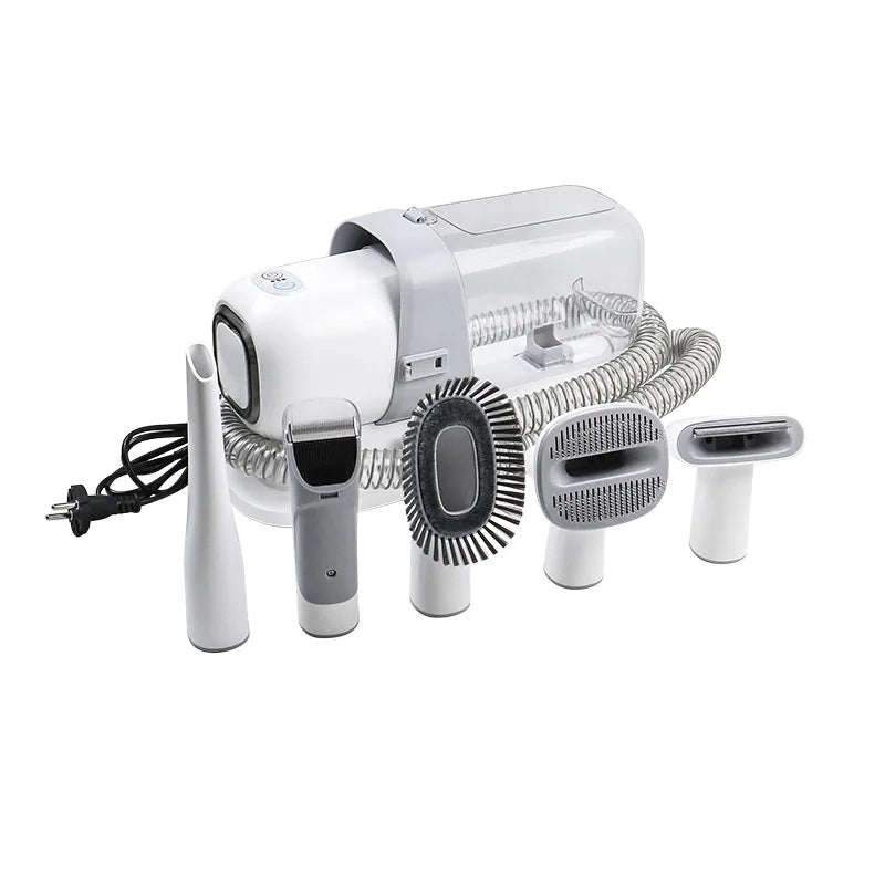 5 in 1 Powerful Suction Electric Pet Grooming Set Cat Dog Hair Brushes Trimmer Remover Cleaner Vacuum