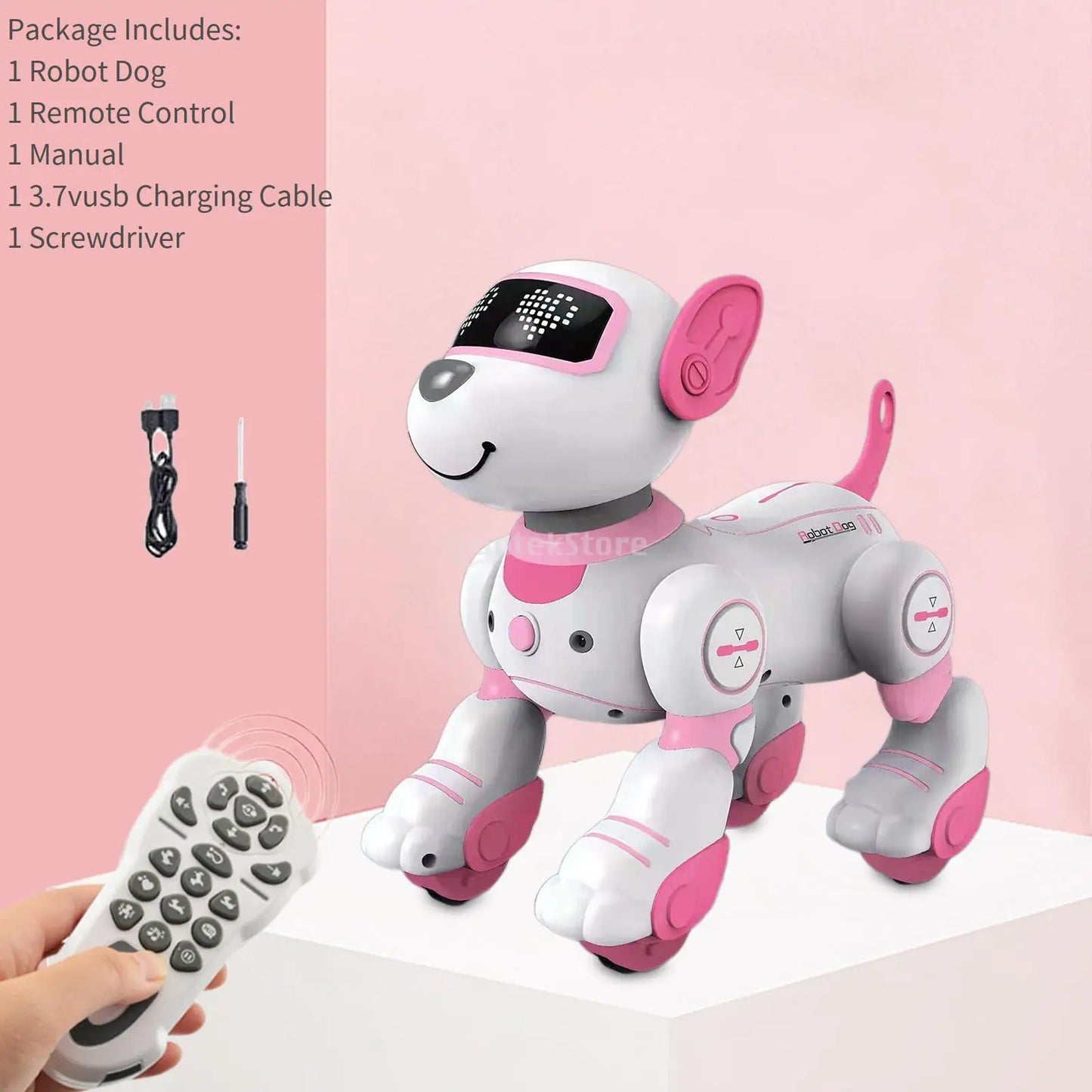 RC Robot Dog Electronic Walking Dancing Dog Intelligent Touch Remote Control Pet Dog Toy for Children's Toys Boys Girls Fun Gift