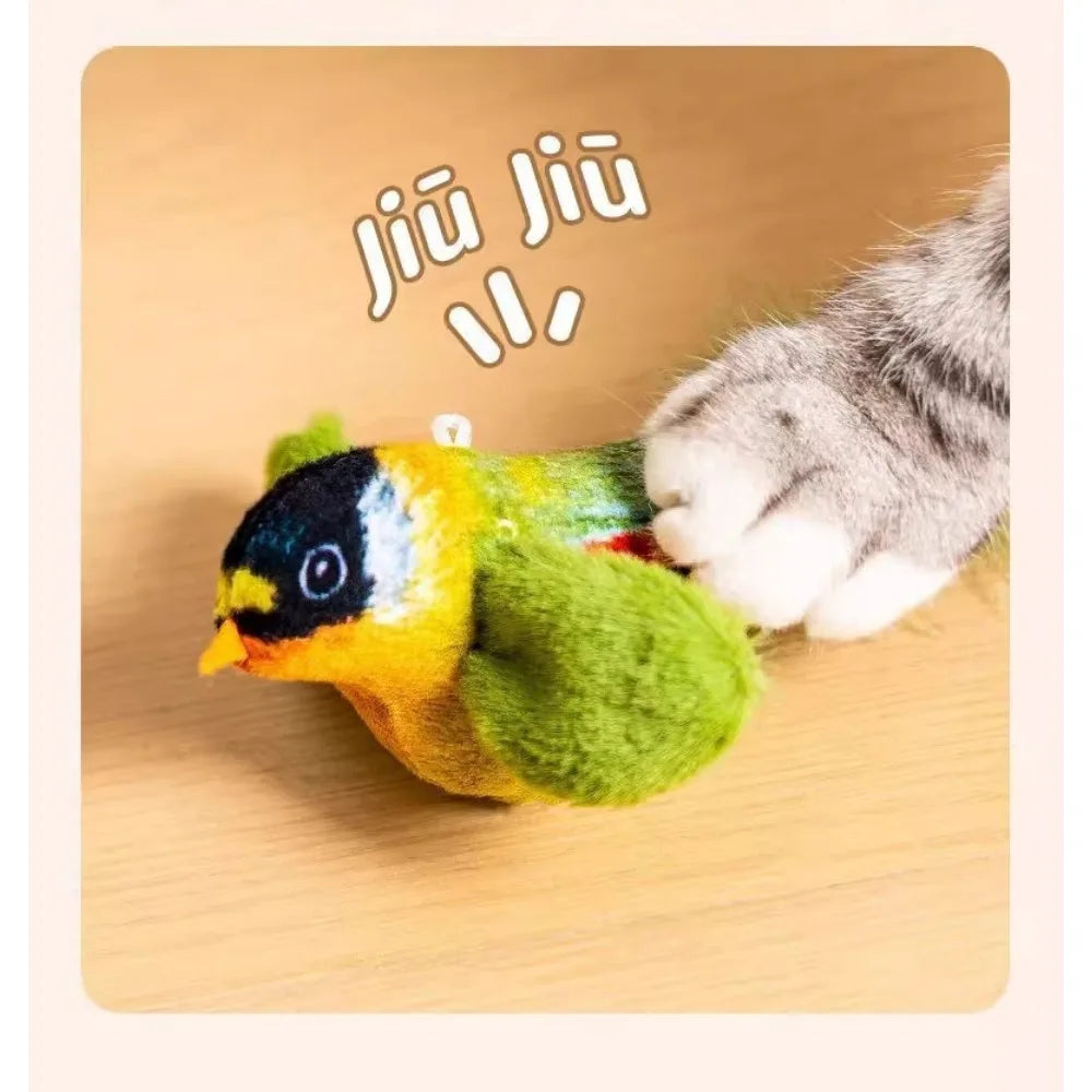 Cat toys, flying birds, cat toys, sparrows, cat claws, toys, vivid chirping, simulated birds, interactive cat toys