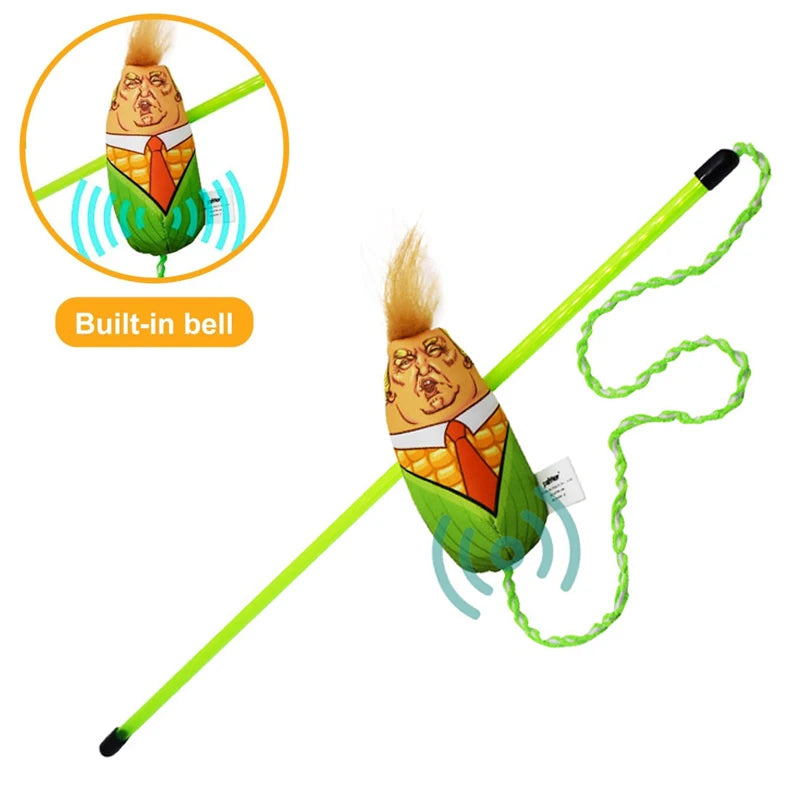 Interactive Cat Toys Feather Cat Toys Funny Design Catnip Filled Cartoon Cat Teething Chew Plush Toy Kitten Toys