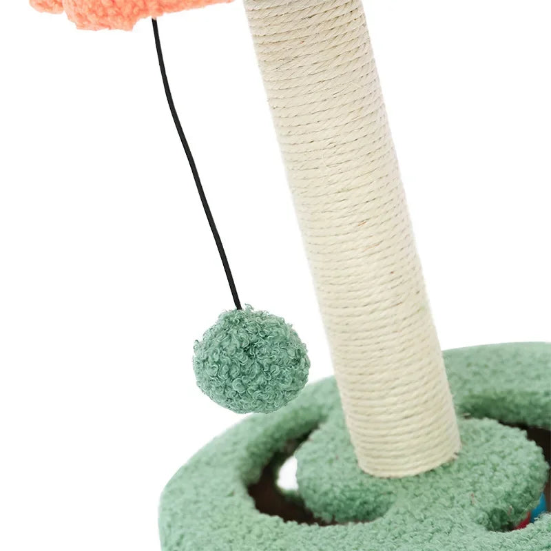 Cat Climbing Frame Small Sisal Teasing Cat Toys Cat Scratching Board Claw Grinding Cat Toys Turntable Type