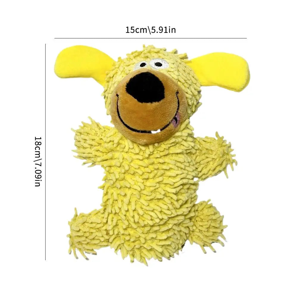 Squeaky Dog Toys Plush Cartoon Puppy Toys Aggressive Chewers Interactive Games Soft Doll Small Dogs Teeth Grinding Pet Products